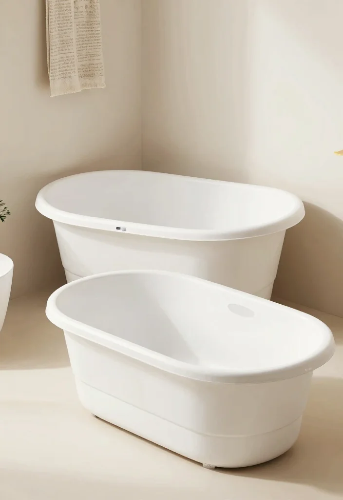 16 Small Bathroom Bathtub Ideas For Compact Spaces - 15. Foldable Bathtub 1