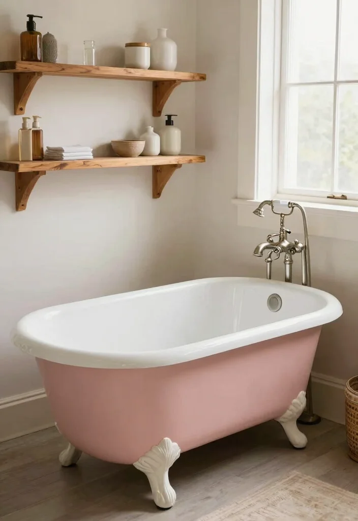 16 Small Bathroom Bathtub Ideas For Compact Spaces - 4. Vintage Clawfoot Tub 1