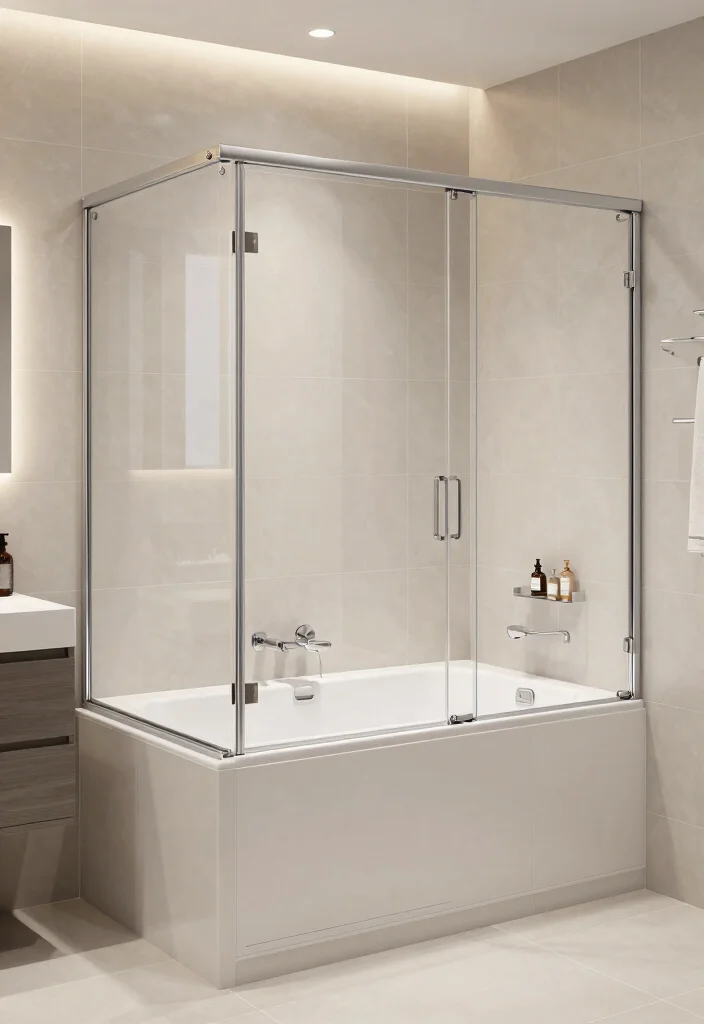 16 Small Bathroom Bathtub Ideas For Compact Spaces - 7. Tub with Sliding Door 1