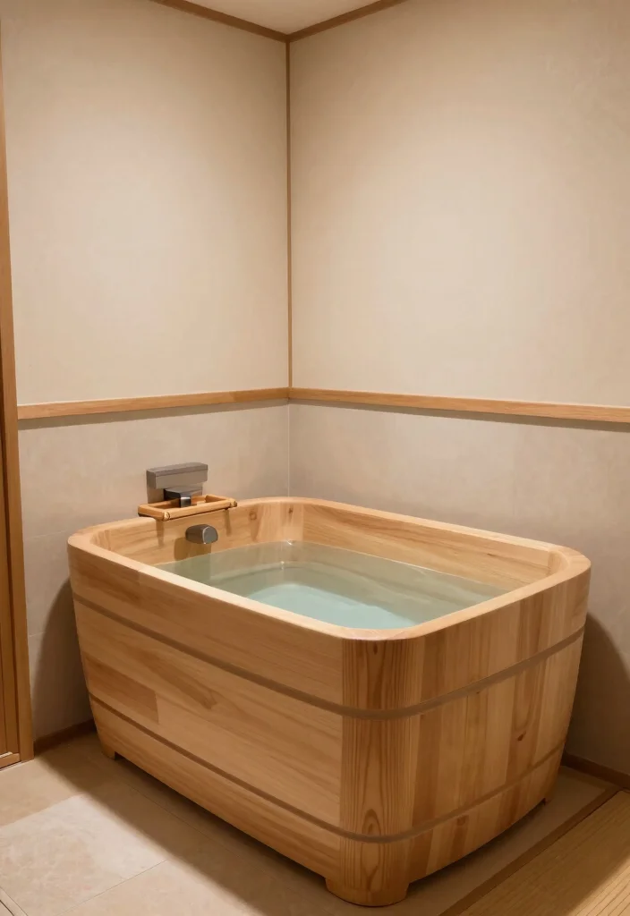 16 Small Bathroom Bathtub Ideas For Compact Spaces - 9. Japanese Soaking Tub 1