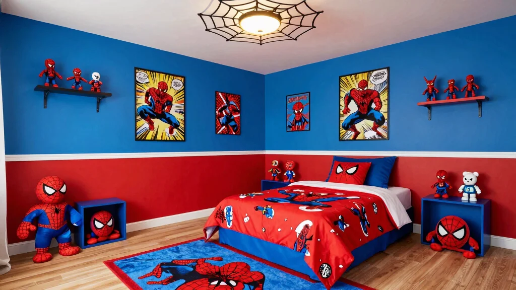 16 Spider Man Bedroom Ideas: Fun Bold Superhero Theme