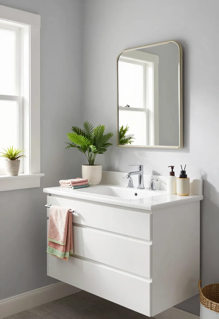 17 Bathroom Vanity Paint Color Ideas You Should Try - 4. Bright White 1