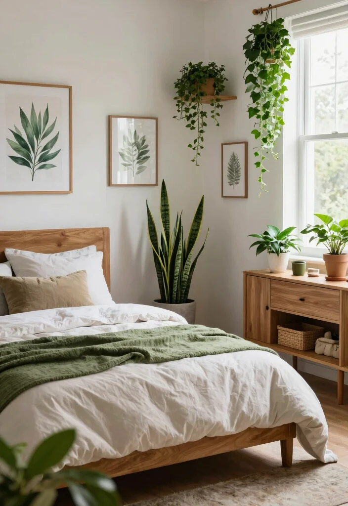 17 Bedroom Ideas for 3 Sisters Stylish Shared Spaces - 13. Nature-Inspired Elements 1