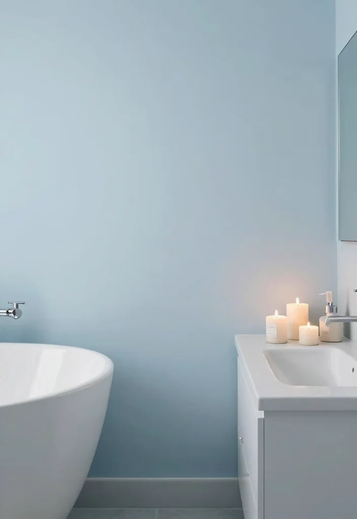 17 Blue Bathroom Ideas With Calm Cool Energy - 16. Understated Elegance 1
