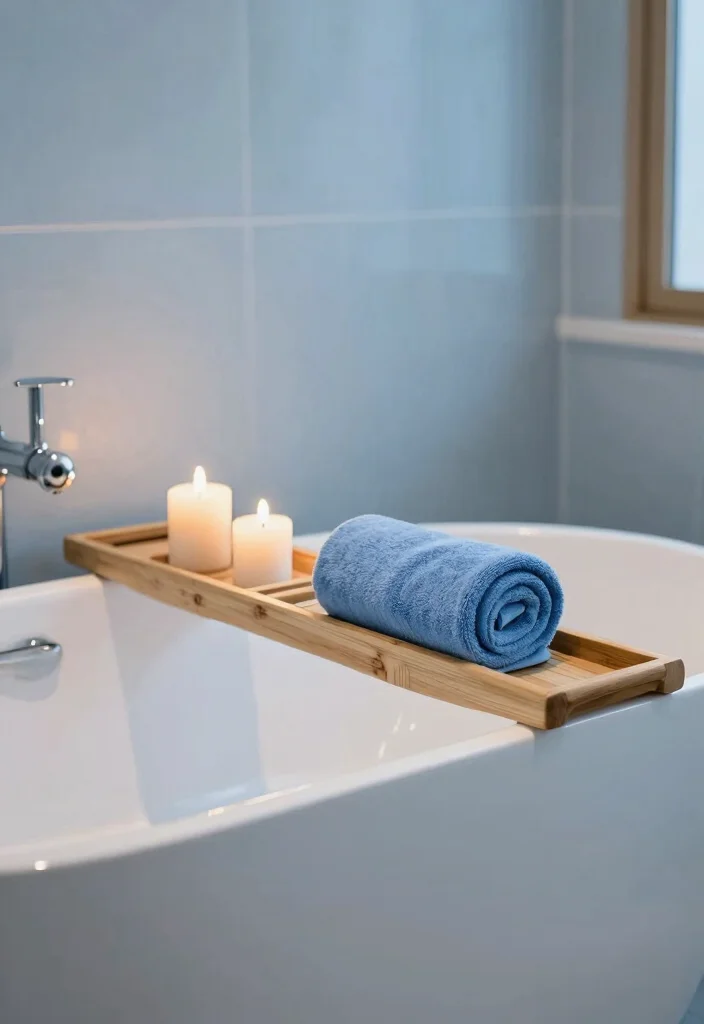 17 Blue Bathroom Ideas With Calm Cool Energy - 9. Spa-Inspired Design 1