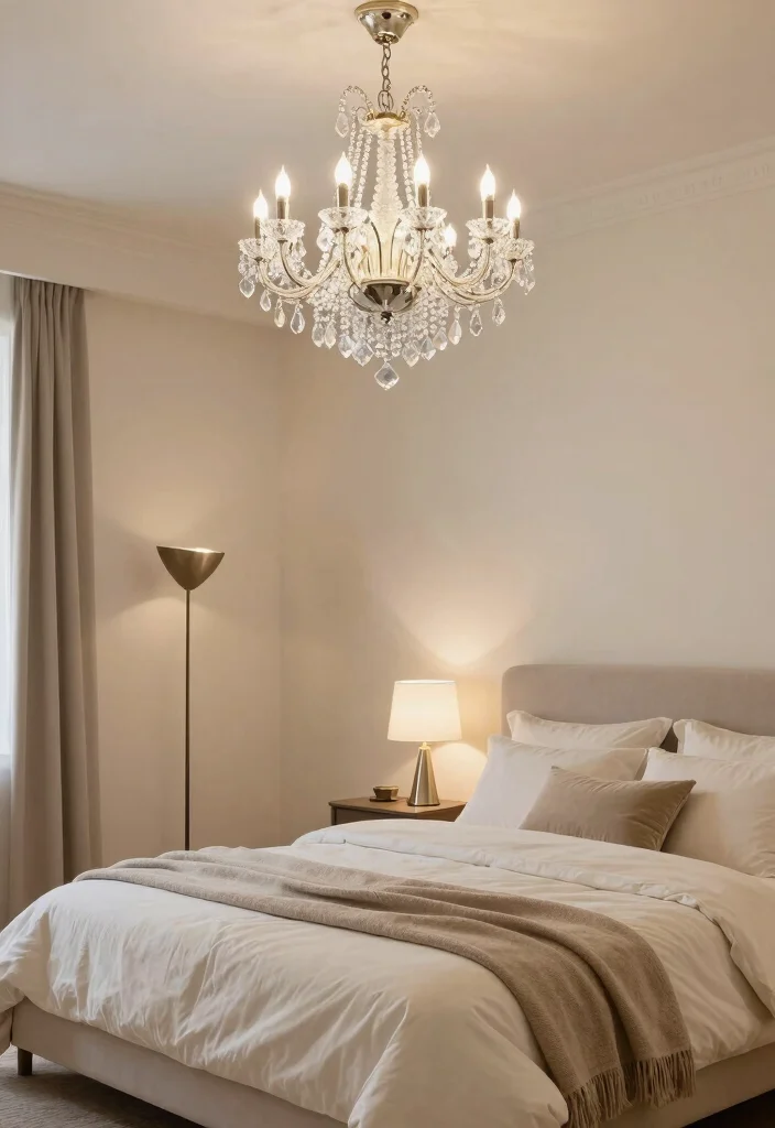 17 Grown Women Bedroom Ideas for an Elegant Mature Style - 5. Statement Lighting Fixtures 1