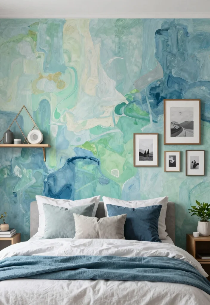 17 Grown Women Bedroom Ideas for an Elegant Mature Style - 7. Artistic Wall Treatments 1