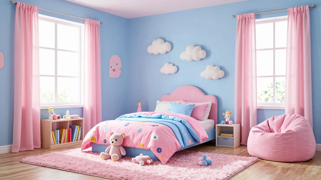 17 Pink and Blue Bedroom Ideas: Playful Balanced Colors