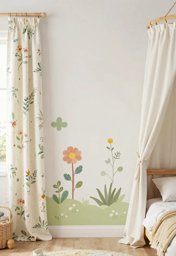 17 Pink and Blue Bedroom Ideas: Playful Balanced Colors - 15. Outdoor-Inspired Decor 1