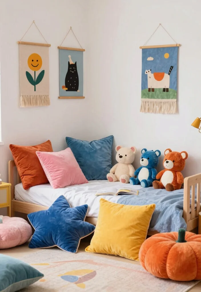 17 Pink and Blue Bedroom Ideas: Playful Balanced Colors - 9. Adorable Accessories 1