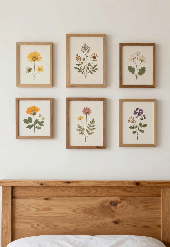17 Wall Decor Ideas for Bedroom: Creative Personal Touch - 11. Nature-Inspired Decor 1