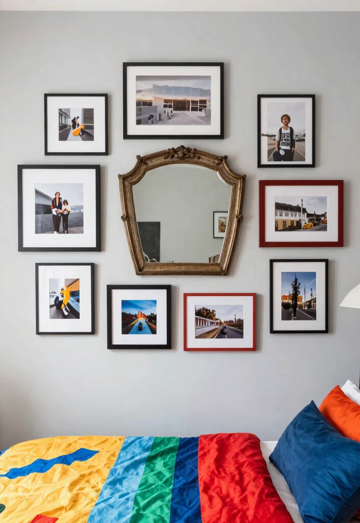 17 Wall Decor Ideas for Bedroom: Creative Personal Touch - 2. Gallery Wall Bliss 1