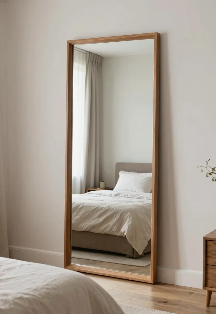 17 Zen Bedroom Ideas for Serenity and Calm - 14. Use of Mirrors 1