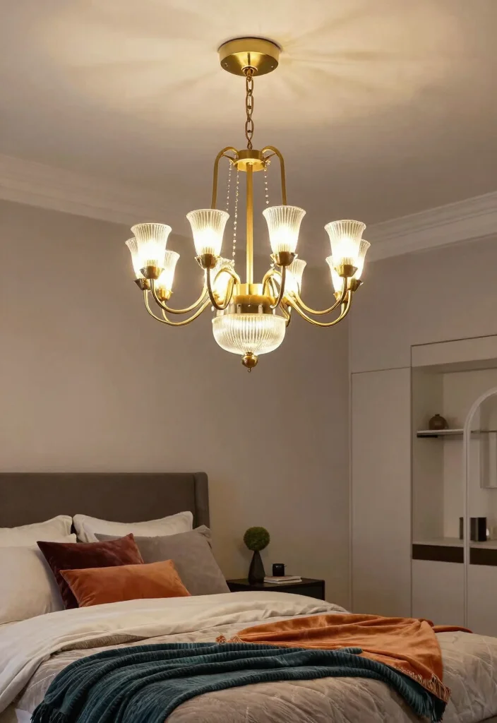 18 Bedroom With No Windows Ideas: Bright Airy Solutions - 14. Statement Lighting Fixtures 1