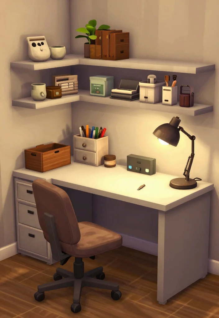 18 Bloxburg Bedroom Ideas Modern Clean Aesthetic - 16. Optimized Workspace Integration 1