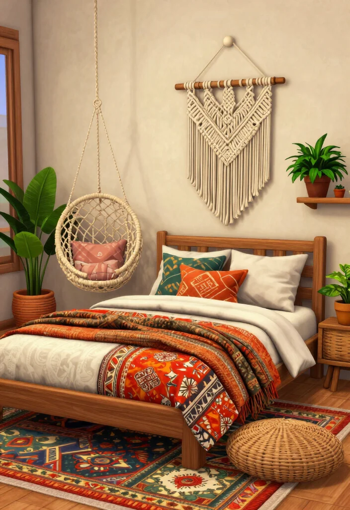 18 Bloxburg Bedroom Ideas Modern Clean Aesthetic - 8. Bohemian Touches 1