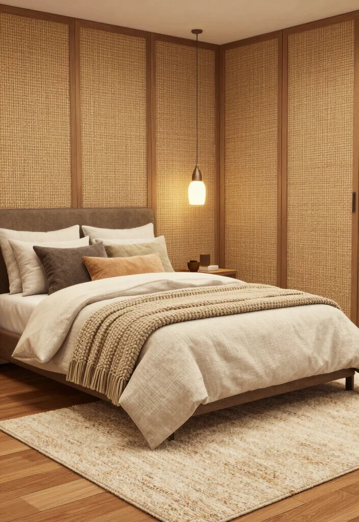 18 Bloxburg Bedroom Ideas Modern Clean Aesthetic - 9. Textured Layers 1