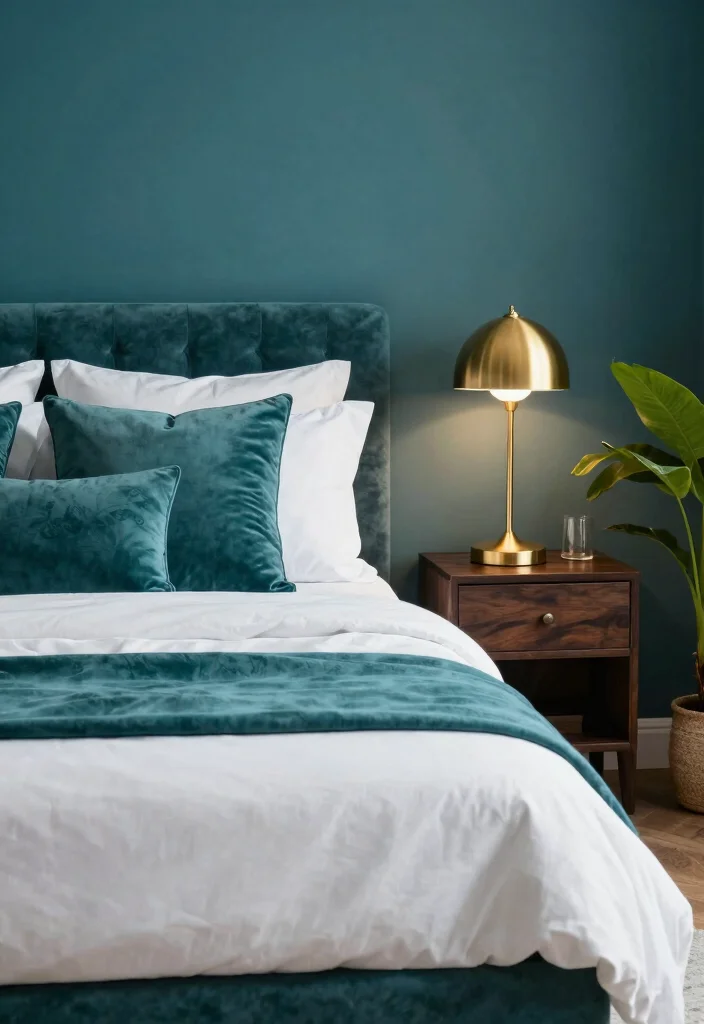18 Green Paint Colors Bedroom Ideas: Calm Fresh Palettes - 7. Teal Tranquility 1
