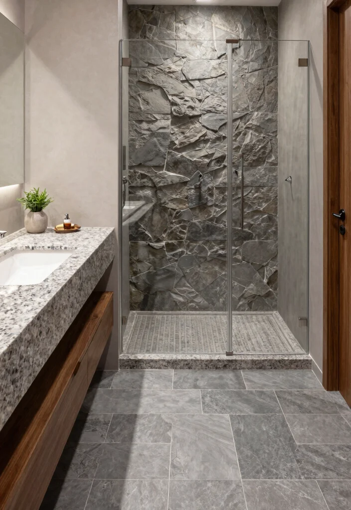 18 Pinterest Inspired Bathroom Ideas You Will Want To Save - 11. Natural Stone Features 1