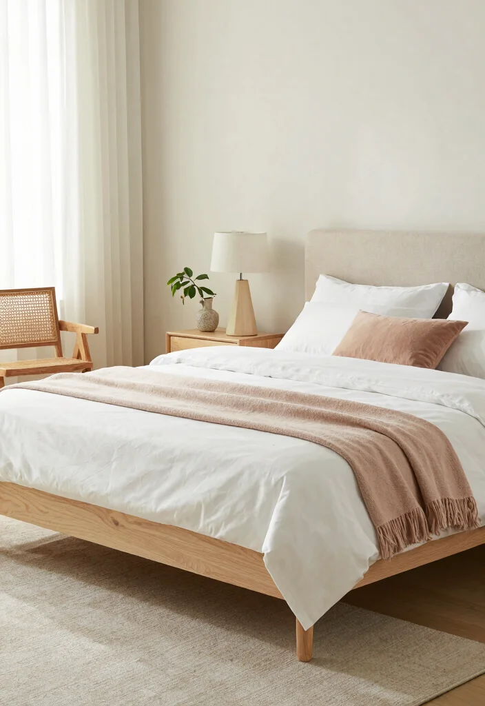 18 Queen Size Bedroom Ideas: Balanced Spacious Layouts - 1. Soft Neutrals with Natural Textures 1