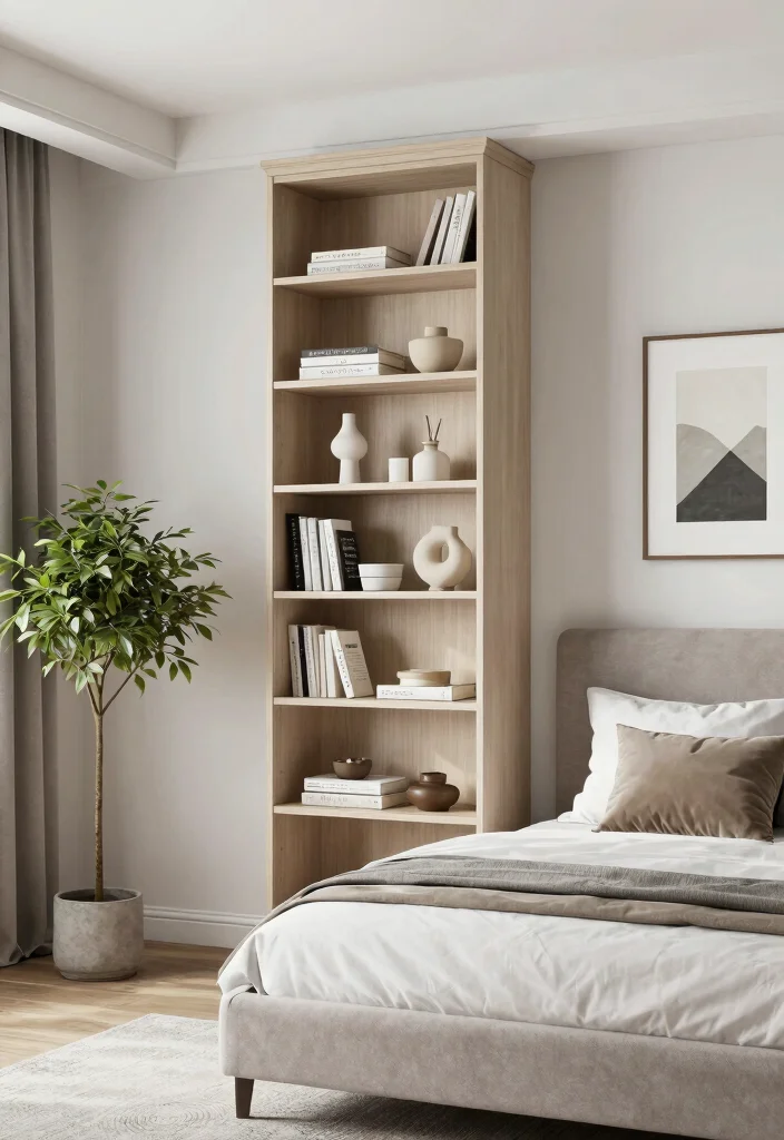 18 Queen Size Bedroom Ideas: Balanced Spacious Layouts - 11. Emphasizing Vertical Space 1