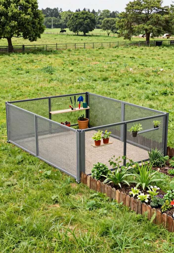 12 Cattle Panel Fence Ideas That Keep Livestock In and Predators Out - 5. Multi-Functional Livestock Barrier 1