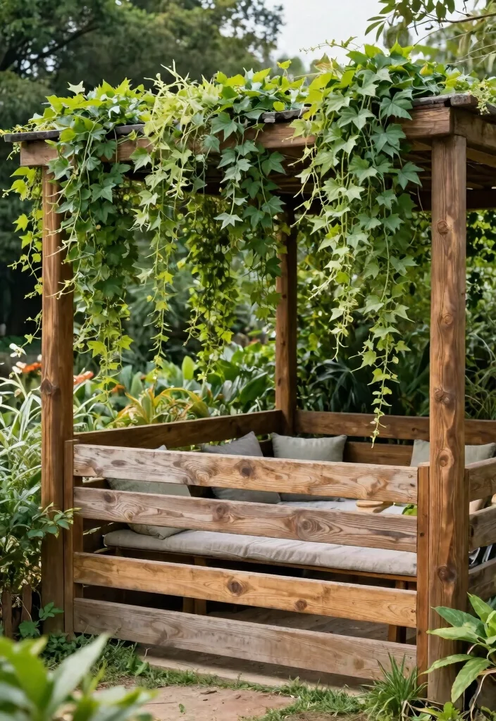 12 Cattle Panel Fence Ideas That Keep Livestock In and Predators Out - 7. Rustic Cattle Panel Privacy Fence 1