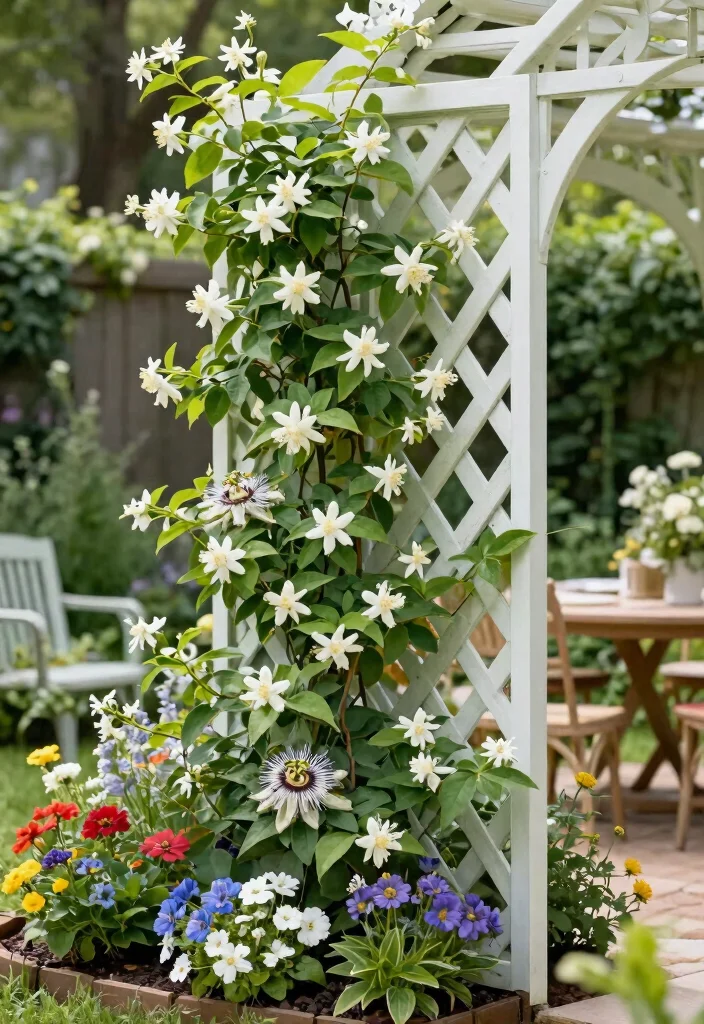 12 Corner Trellis Ideas That Fit Tight Spaces and Support Climbing Vines - 4. Decorative Lattice Trellis 1