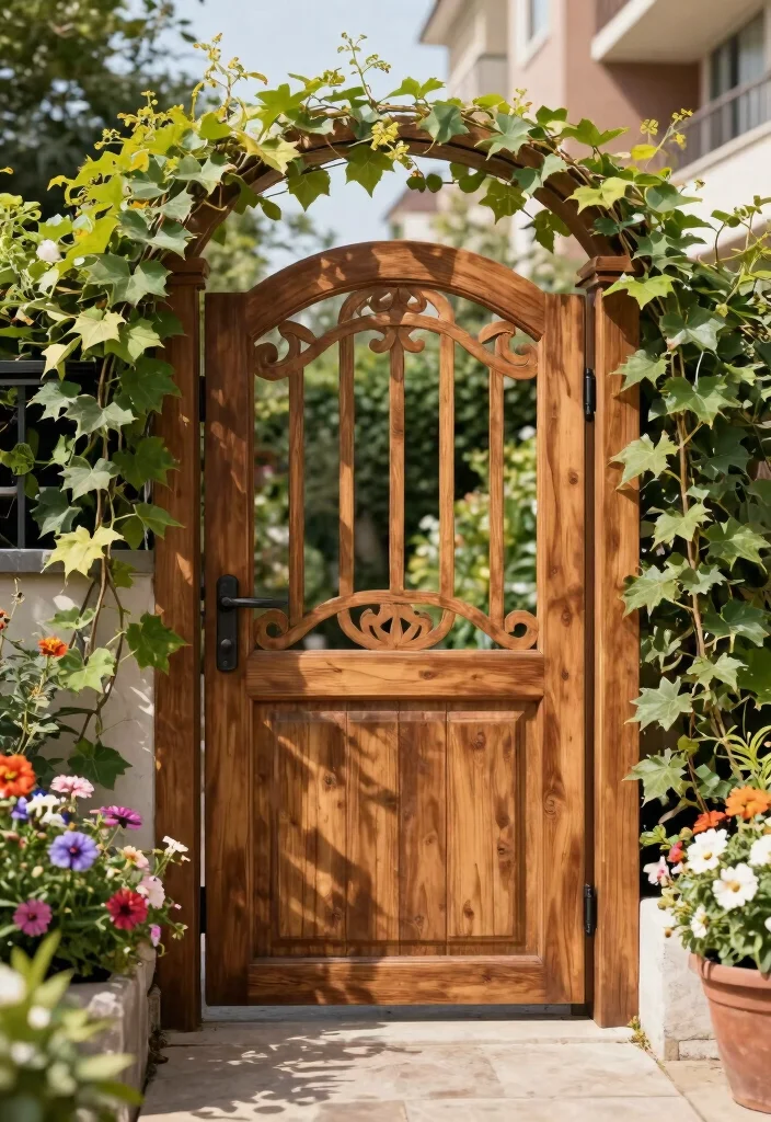 12 Deer Fence Ideas That Actually Keep Them Out of Your Garden - 10. Decorative Garden Gates 1