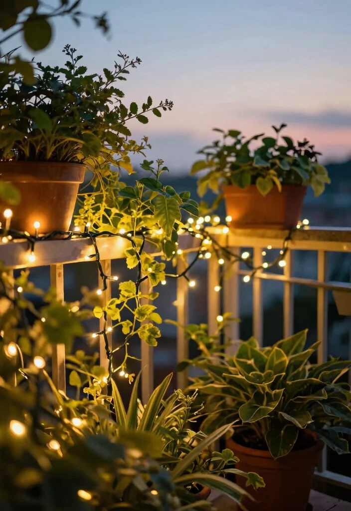 12 Diwali Lights Decoration Balcony Ideas for Small Spaces That Shine - 1. Twinkling Fairy Lights 1