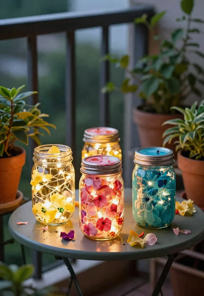12 Diwali Lights Decoration Balcony Ideas for Small Spaces That Shine - 3. DIY Mason Jar Lights 1