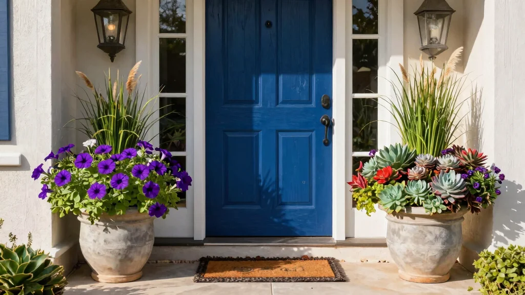 12 Front Door Planter Ideas That Look Full Without Weekly Care
