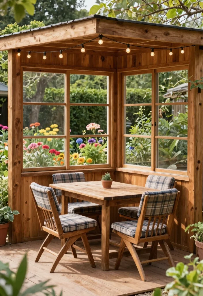 12 Outdoor Screen Room Ideas That Keep Bugs Out for Good - 1. Rustic Wooden Screen Room 1