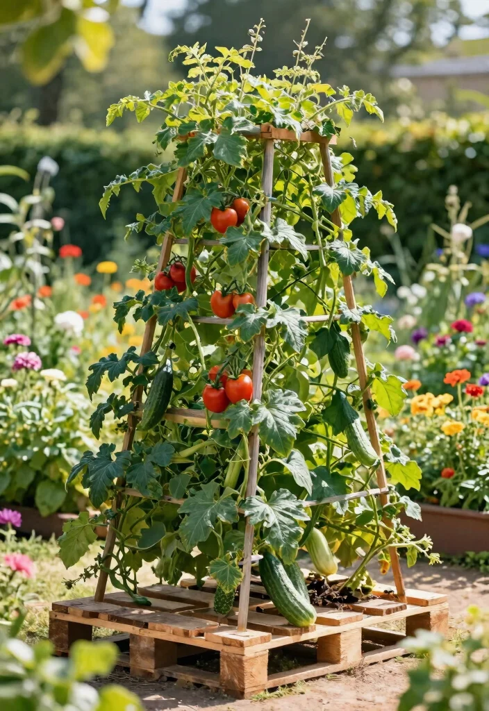 12 Pallet Projects Outdoor Ideas That Actually Last - 10. Pallet Trellis 1