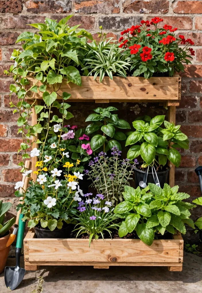12 Pallet Projects Outdoor Ideas That Actually Last - 2. Vertical Pallet Garden 1