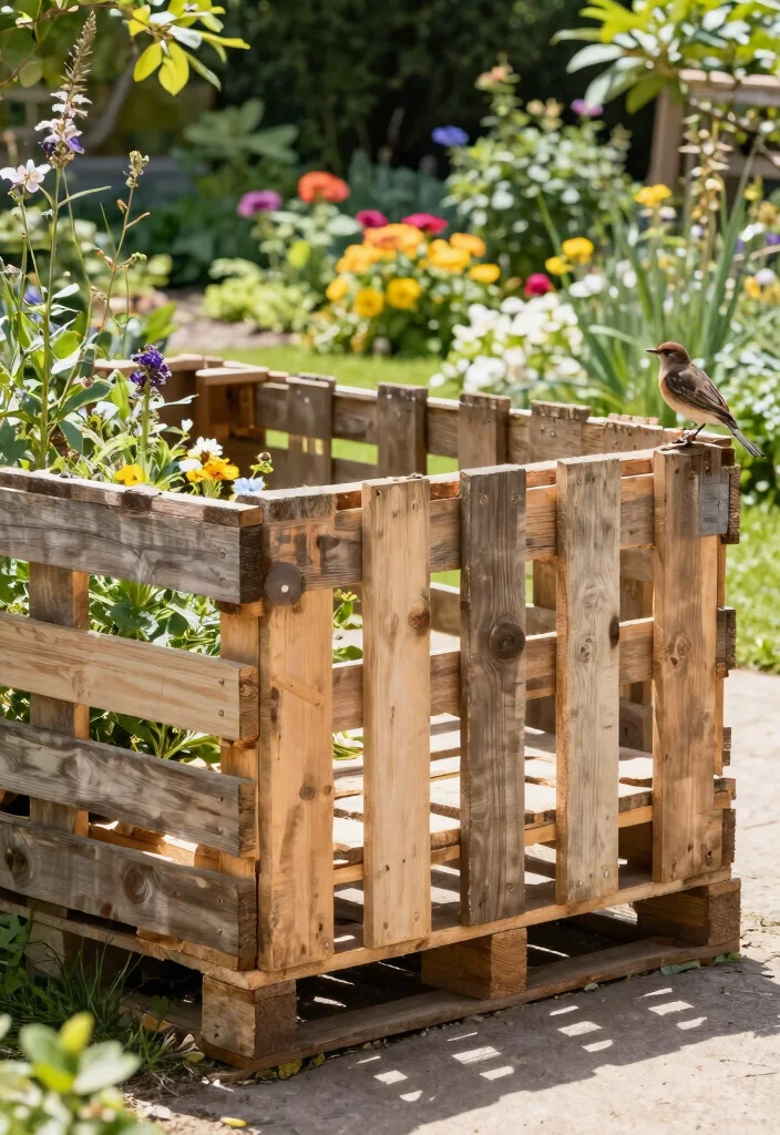 12 Pallet Projects Outdoor Ideas That Actually Last - 6. Pallet Fence 1