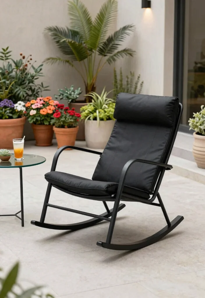 12 Porch Chairs Concepts That Fit Tight Spaces and Actually Rock - 12. Contemporary Rocking Chair 1