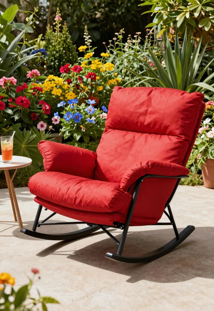 12 Porch Chairs Concepts That Fit Tight Spaces and Actually Rock - 8. Compact Rocking Lounge Chair 1