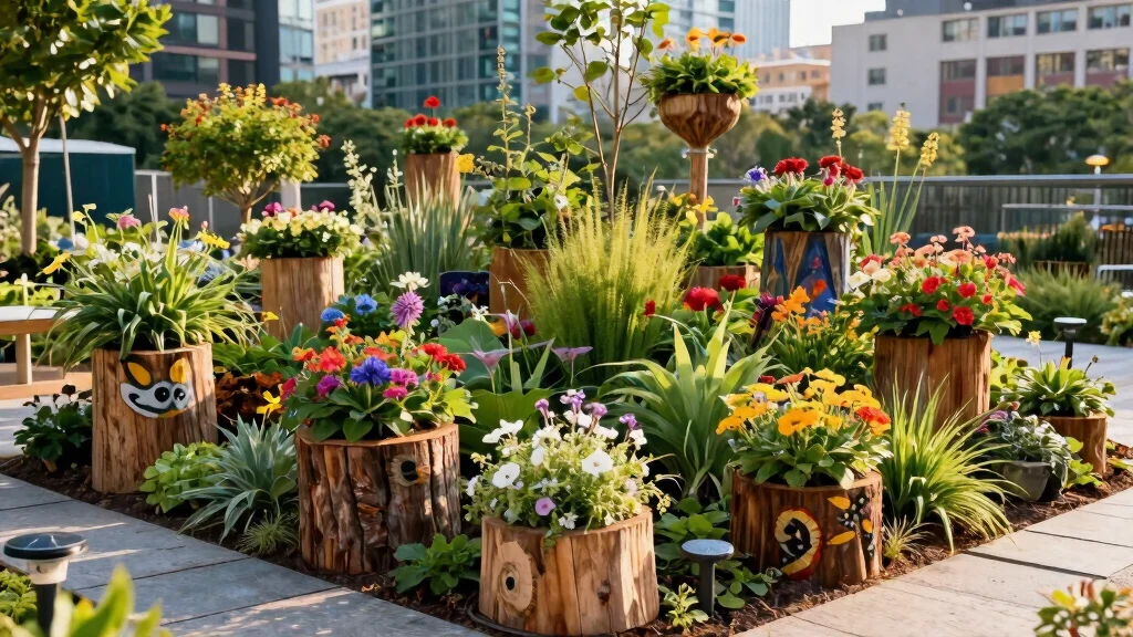 12 Tree Stump Planter Ideas That Don't Attract Termites