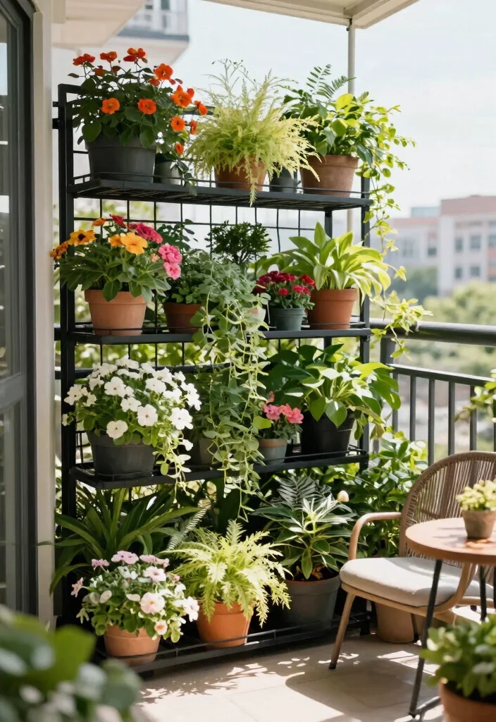 14 Balcony Safety Grill Ideas That Don't Block Your View - 1. Vertical Garden Grills 1