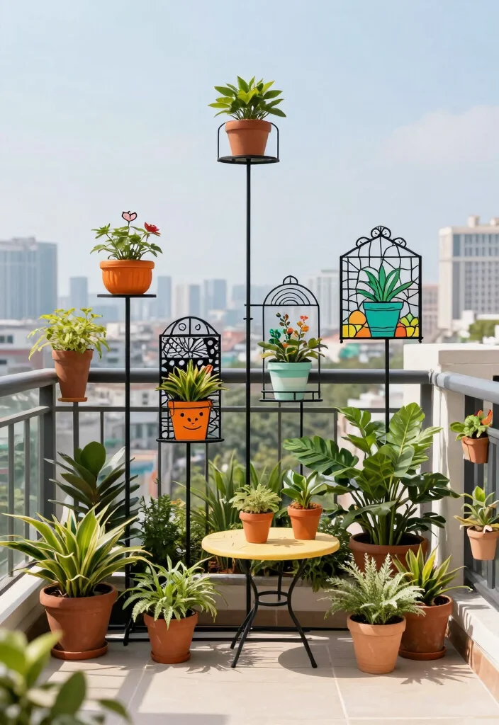 14 Balcony Safety Grill Ideas That Don't Block Your View - 11. Decorative Stake Grills 1