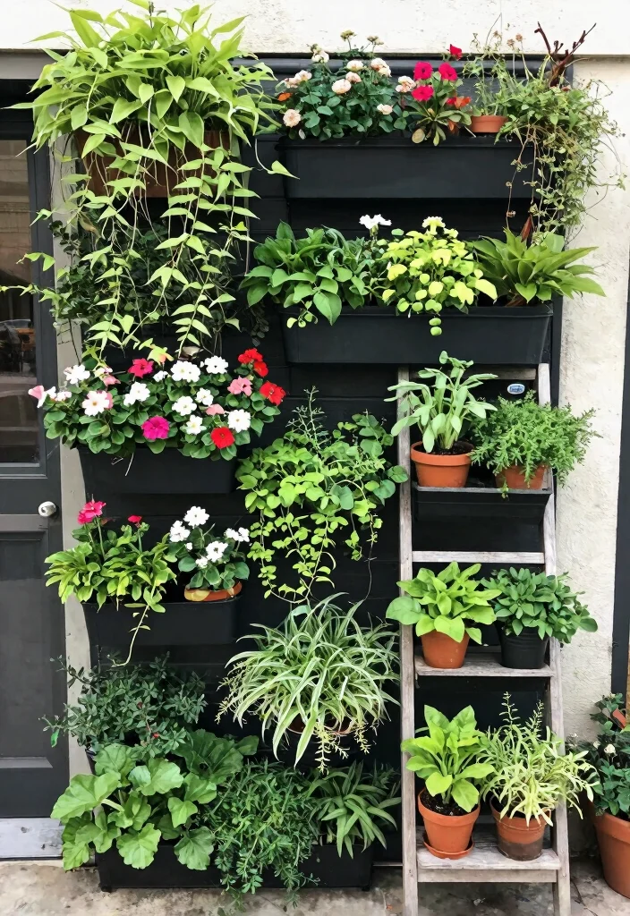 14 Boho Farmhouse Design Ideas That Mix Both Styles - 10. Vertical Garden Solutions 1