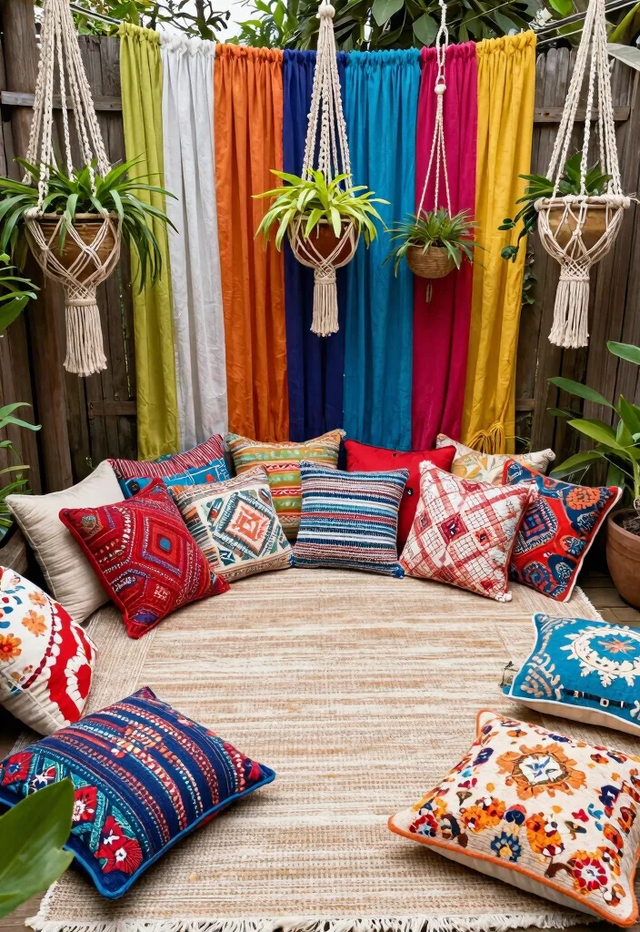 14 Boho Farmhouse Design Ideas That Mix Both Styles - 3. Woven Textiles and Fabrics 1