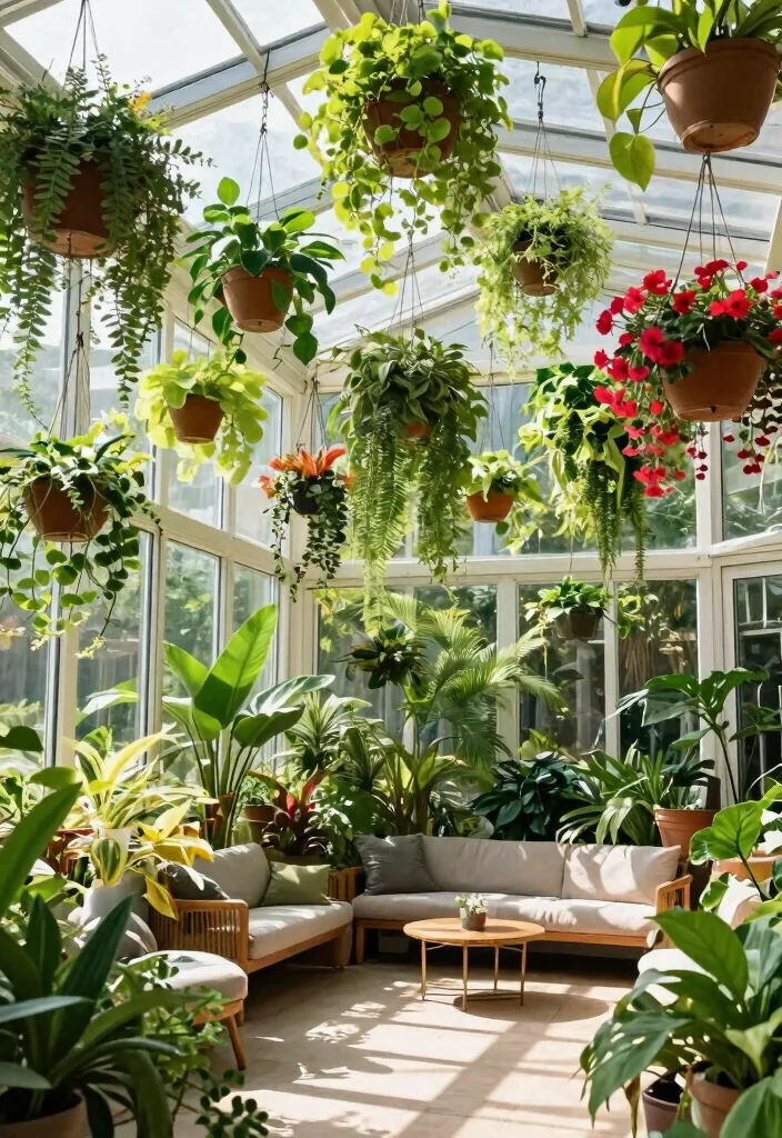 14 Ceiling Room Decor Ideas That Add Interest Without Lowering the Space - 7. Ceiling Hanging Gardens 1