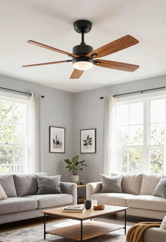 14 Ceiling Room Decor Ideas That Add Interest Without Lowering the Space - 8. Unique Ceiling Fans as Decor 1