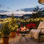 14 Christmas Balcony Ideas for Renters Who Can't Drill Holes