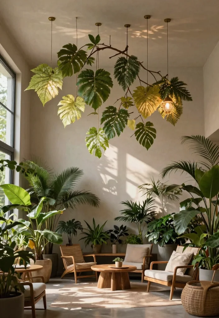 14 Cob Ceiling Light Ideas That Add Character Without Rewiring - 10. Nature-Inspired Designs 1