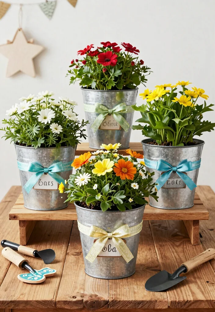 14 Galvanized Tub Planter Ideas That Drain Properly and Don't Rust Out - 14. Creative Gift Planters 1