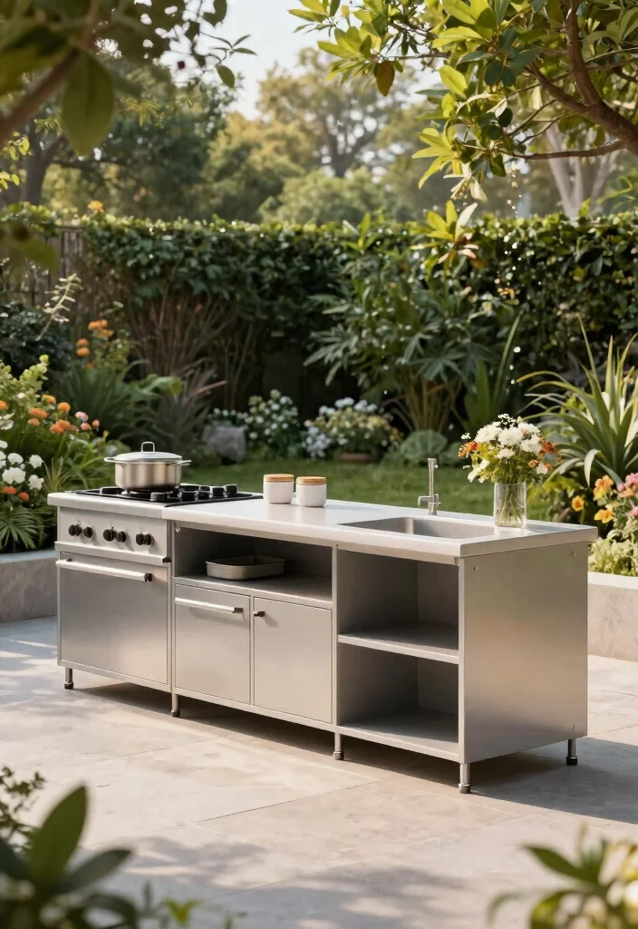 14 Outdoor Kitchen Island Concepts on a Budget Without Plumbing - 8. Modular Outdoor Kitchen Units 1