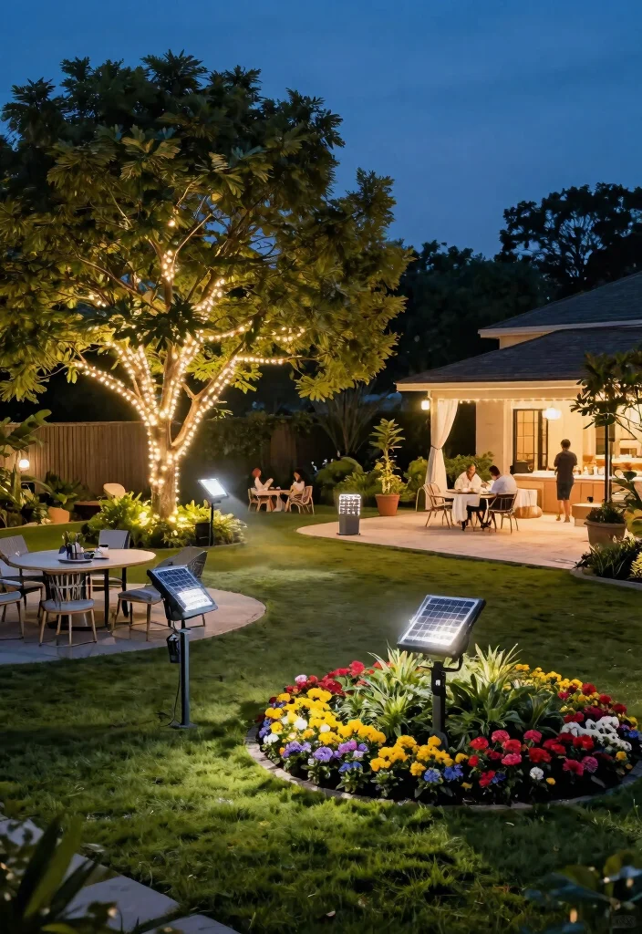 14 Outdoor Light Fixtures That Stay Bright Without Constant Bulb Changes - 11. Solar Flood Lights for Gardens 1
